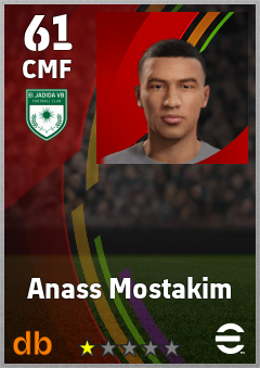 Anass Mostakim — CMF, OVR 61, MAX 61