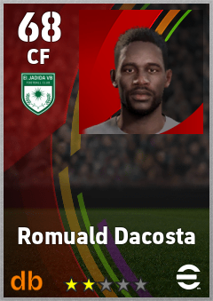 Romuald Dacosta — CF, OVR 68, MAX 68
