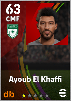 Ayoub El Khaffi — CMF, OVR 63, MAX 63