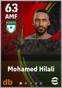 Mohamed Hilali — AMF, OVR 63, MAX 63