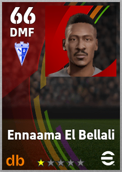 Ennaama El Bellali — DMF, OVR 66, MAX 66