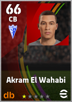 Akram El Wahabi eFootball player card