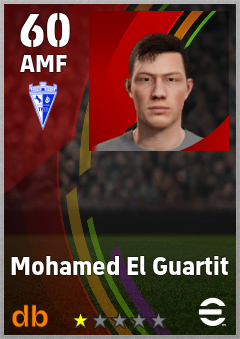 Mohamed El Guartit — AMF, OVR 60, MAX 60