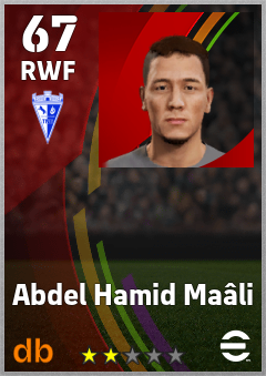 Abdel Hamid Maâli — RWF, OVR 67, MAX 67