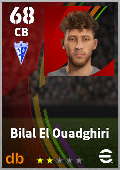 Bilal El Ouadghiri — CB, OVR 68, MAX 68