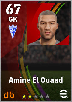 Amine El Ouaad — GK, OVR 67, MAX 67