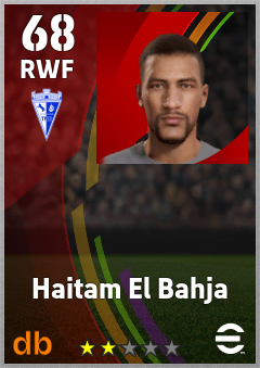 Haitam El Bahja — RWF, OVR 68, MAX 68