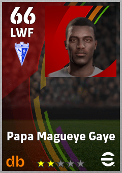 Papa Magueye Gaye — LWF, OVR 66, MAX 66