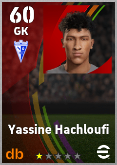 Yassine Hachloufi — GK, OVR 60, MAX 60