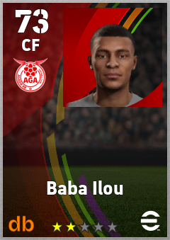 Baba Ilou — CF, OVR 73, MAX 73
