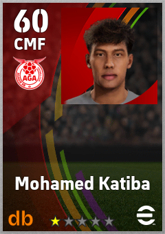 Mohamed Katiba — CMF, OVR 60, MAX 60