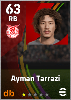 Ayman Tarrazi — RB, OVR 63, MAX 63