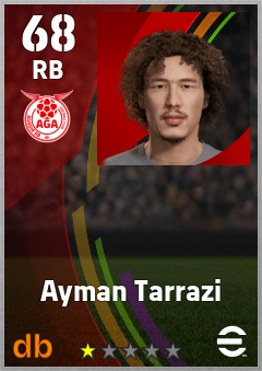 Ayman Tarrazi — RB, OVR 68, MAX 68