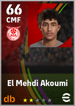 El Mehdi Akoumi — CMF, OVR 66, MAX 66