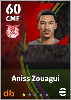 Aniss Zouagui — CMF, OVR 60, MAX 60