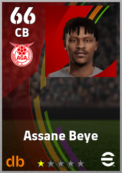 Assane Beye — CB, OVR 66, MAX 66