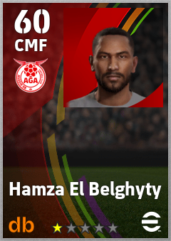 Hamza El Belghyty — CMF, OVR 60, MAX 60