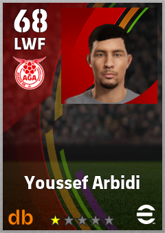 Youssef Arbidi — LWF, OVR 68, MAX 68