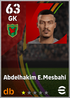Abdelhakim E.Mesbahi eFootball player card