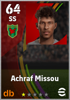Achraf Missou eFootball player card