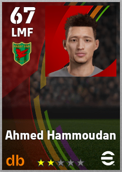 Ahmed Hammoudan — LMF, OVR 67, MAX 67