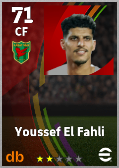 Youssef El Fahli — CF, OVR 71, MAX 71