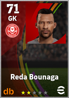 Reda Bounaga — GK, OVR 71, MAX 71