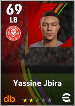 Yassine Jbira — LB, OVR 69, MAX 69