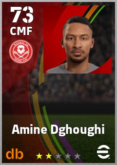 Amine Dghoughi — CMF, OVR 73, MAX 73