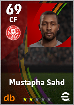 Mustapha Sahd — CF, OVR 69, MAX 69