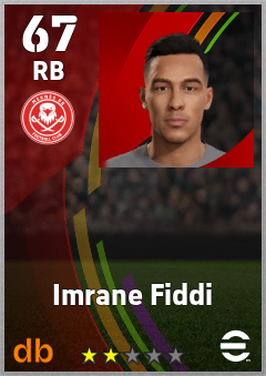 Imrane Fiddi — RB, OVR 67, MAX 67