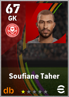 Soufiane Taher — GK, OVR 67, MAX 67