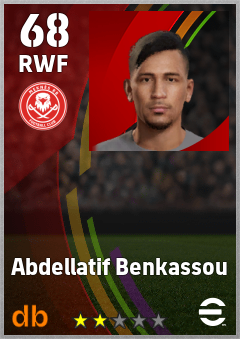 Abdellatif Benkassou — RWF, OVR 68, MAX 68