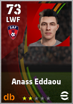 Anass Eddaou — LWF, OVR 73, MAX 73
