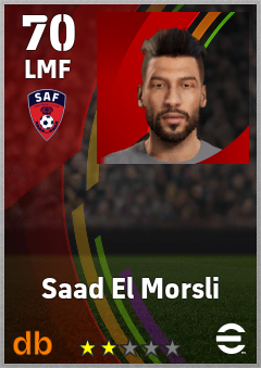 Saad El Morsli — LMF, OVR 70, MAX 70