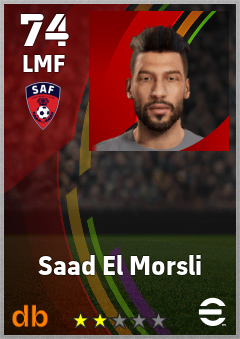 Saad El Morsli — LMF, OVR 74, MAX 74