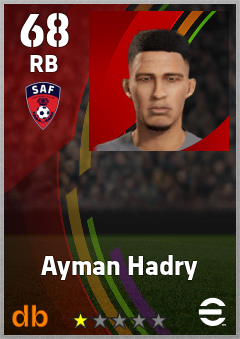 Ayman Hadry — RB, OVR 68, MAX 68