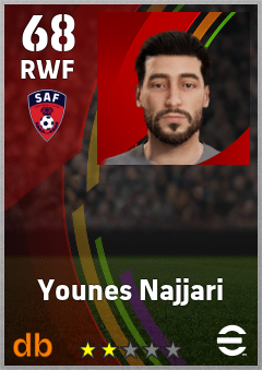 Younes Najjari — RWF, OVR 68, MAX 68