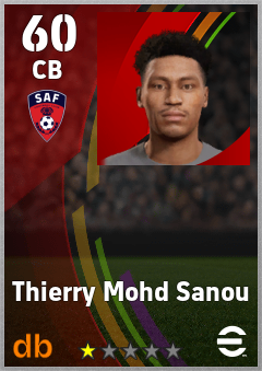 Thierry Mohd Sanou — CB, OVR 60, MAX 60