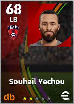 Souhail Yechou — LB, OVR 68, MAX 68