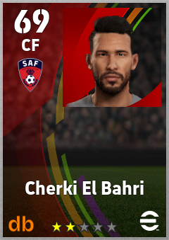 Cherki El Bahri — CF, OVR 69, MAX 69