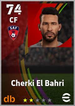 Cherki El Bahri — CF, OVR 74, MAX 74