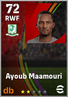 Ayoub Maamouri — RWF, OVR 72, MAX 72