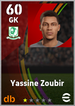 Yassine Zoubir — GK, OVR 60, MAX 60