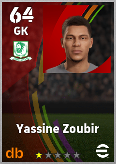 Yassine Zoubir — GK, OVR 64, MAX 64