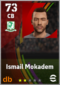 Ismail Mokadem — CB, OVR 73, MAX 73