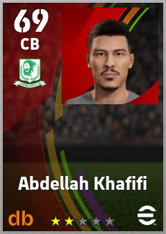 Abdellah Khafifi — CB, OVR 69, MAX 69