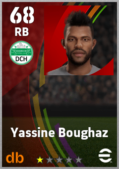 Yassine Boughaz — RB, OVR 68, MAX 68