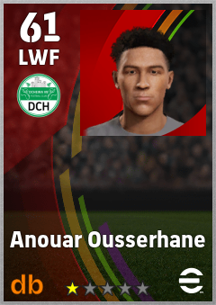 Anouar Ousserhane — LWF, OVR 61, MAX 61