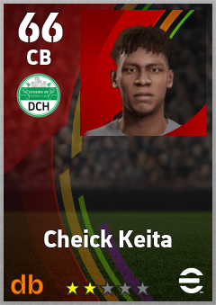 Cheick Keita — CB, OVR 66, MAX 66